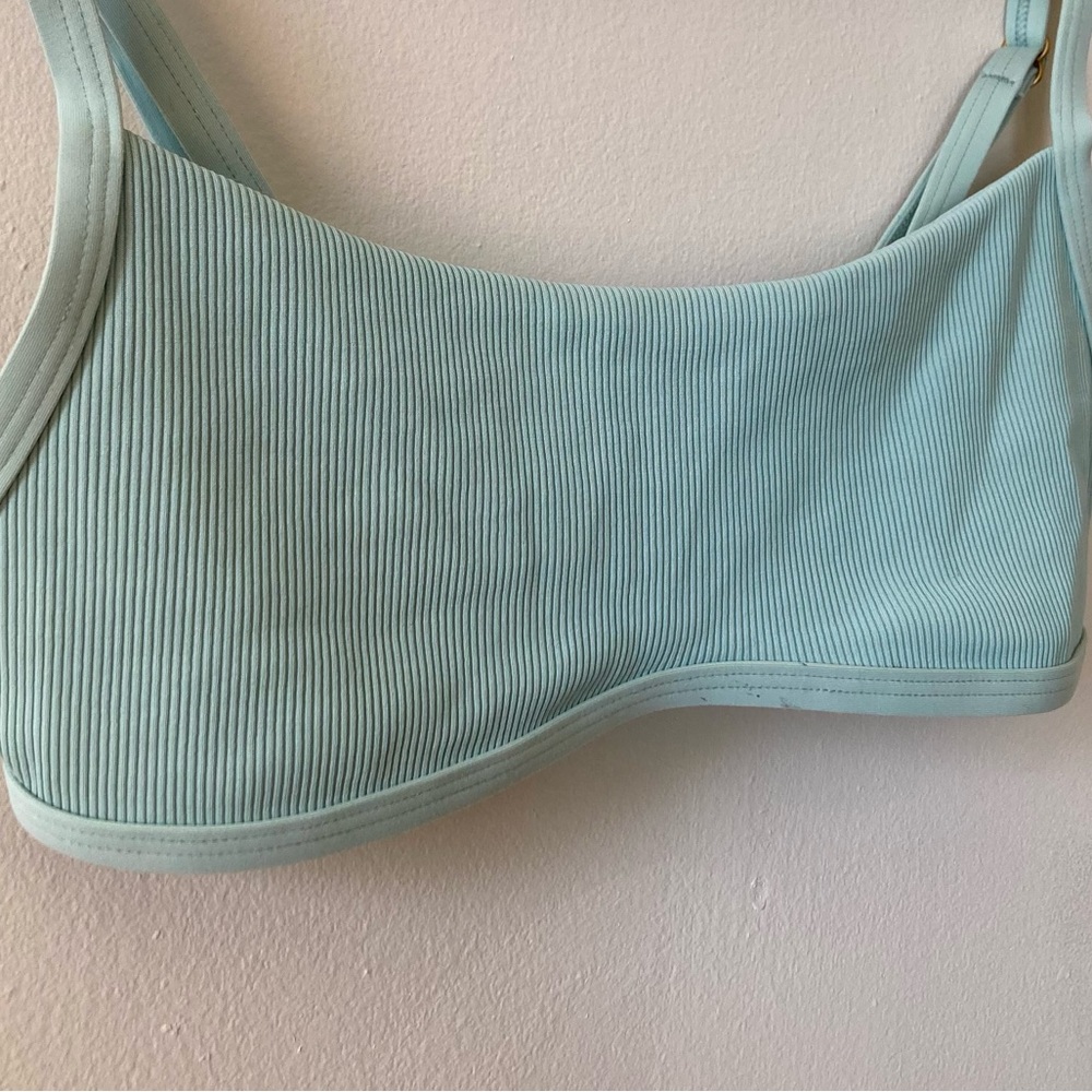 L*SPACE Gemma Ribbed Bikini in Light Turquoise - Small - Picture 6 of 16